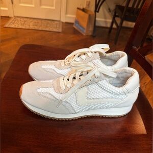 Dolce Vita White Mesh Sneakers